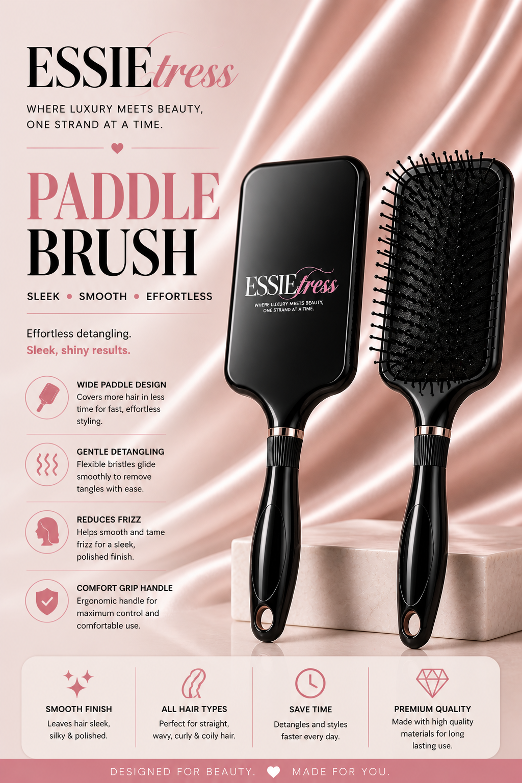 Essietress Luxury Paddle Brush